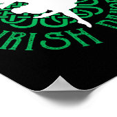 女性アイリッシュステップダンサーステップ踊りリールガールズワイア ポスター (角)