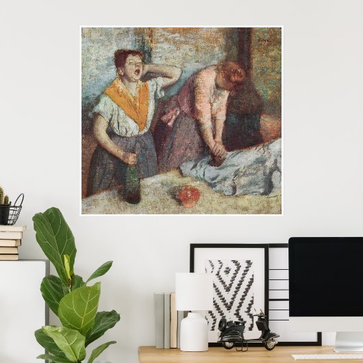 女性アイロン掛け、c.1884-86、エドガー・デガス ポスター (ホームオフィス)