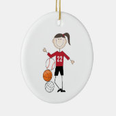 女性アスリート セラミックオーナメント (右)