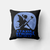 女性アタキシア認識度VネックTシャツ173 クッション (裏面)