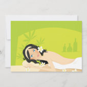 女性アットアザスパ招待状 招待状 (正面)