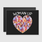 女性アップ女性解放女性女性活力化ジェンデ (正面/裏面)