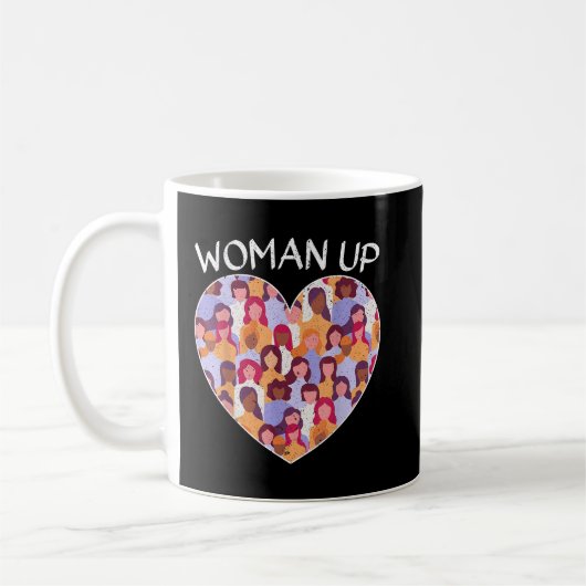 女性アップ女性解放女性女性活力化ジェンデ コーヒーマグカップ (左)