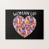 女性アップ女性解放女性女性活力化ジェンデ ジグソーパズル (横)