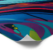 女性アテポップ・アートのート ポスター (角)