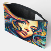 女性アトポップ・アートのルラージ アクセサリーポーチ (見開き)