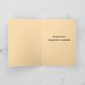 女性アフリカ系アメリカ人の卒業おめでとう シーズンカード (内部)