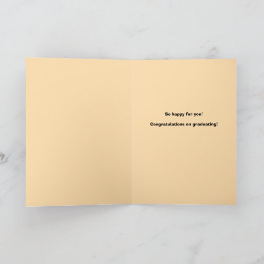 女性アフリカ系アメリカ人の卒業おめでとう シーズンカード (内部)