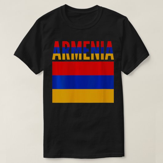女性アルメニアギフトアルメニアカントリー国旗VNeck1 Tシャツ (デザイン正面)