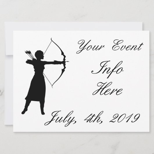 女性アーチェリーのシルエット サンダーコーブ (正面)