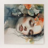 女性アートの二重の露出 ジグソーパズル (横)