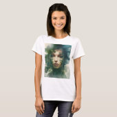 女性アートの二重の露出 Tシャツ (正面フル)
