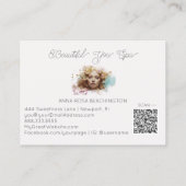 *~*女性アートルクセQR女性ガーリーGLAM 名刺 (裏面)