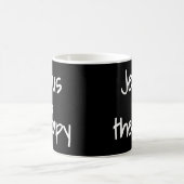 女性イエスとセラピークリスチャンユーモア コーヒーマグカップ (中央)