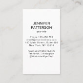 女性イラストレーションエナジーヒーラー霊気スピリチュエル 名刺 (裏面)