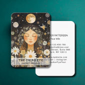 女性イラストレーションエナジーヒーラー霊気スピリチュエル 名刺