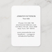 女性イラストレーションエナジーヒーラー霊気スピリチュエル 名刺 (裏面)