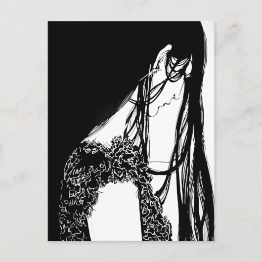 女性イラストレーションパート1 ポストカード (正面)
