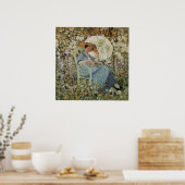 女性インガーデンファインアートポスター ポスター (キッチン)