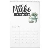 女性インスピレーションカレンダー カレンダー (1月 2026)