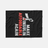 女性インスリンセラピー糖尿病認識度血液Gl フリースブランケット (正面(横))