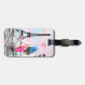 女性インパリカッジタグエッフェルタワーギフト ラゲッジタグ (裏面横)