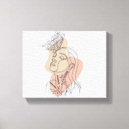 女性ウォールアート抽象芸術女性プリント キャンバスプリント