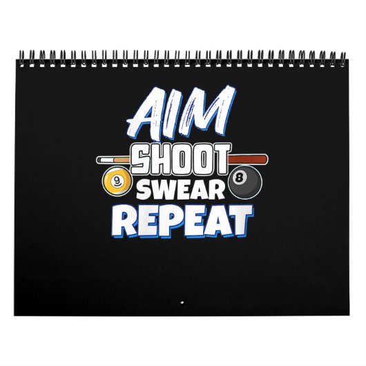 女性エイおもしろいムプール選手がビリヤードボールを贈る カレンダー (カバー)