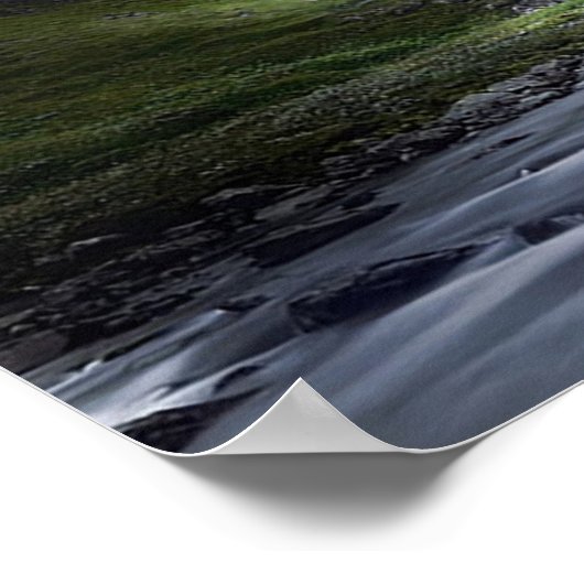 女性エイリアンとUFO宇宙船グラフィックアートポスター ポスター (角)