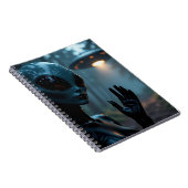 女性エイリアン地球外とUFO ノートブック (右側)