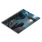 女性エイリアン地球外とUFO ノートブック (左側)