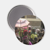 女性エチオピア磁石を尊重 マグネット (正面/裏面)