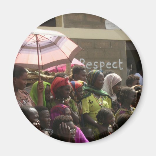 女性エチオピア磁石を尊重 マグネット (正面)