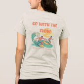 女性エネルギーフローレッスン 学ぶ Tシャツ  (裏面)