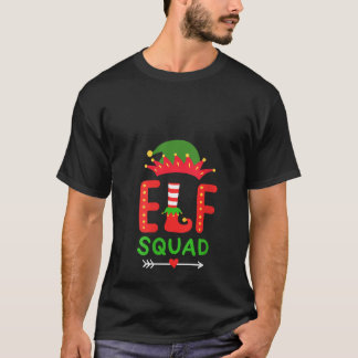 女性エルフ・スクワッド クリスマスマッチングVネック Tシャツ