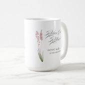 女性エレガントパステルワイルドフラワーリタイアメントパーティー コーヒーマグカップ (正面右)