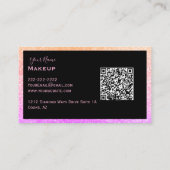 女性エレガントヘアメイクアップ事業 名刺 (裏面)