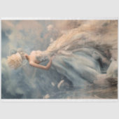 女性エレガントポートレートフローラフィールドイーサリアアート 薄葉紙 (正面)