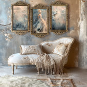 女性エレガントポートレートフローラフィールドイーサリアアート 薄葉紙