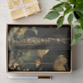 女性エレガントポートレートフローラミスティ森林湖 薄葉紙 (ギフト)