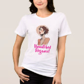 女性エレガントポートレート トライブレンドＴシャツ (正面)