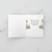 女性エレガントヴィンテージサンキューカード サンキューカード (内部)