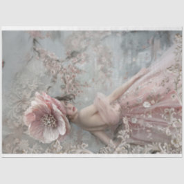 女性エレガント大花シッフランスのク 薄葉紙