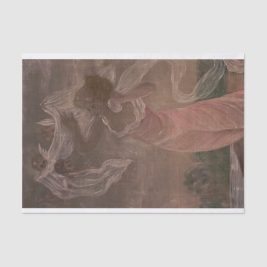 女性エンジェルビクトリアンティッシュペーパーデコパージュ 薄葉紙 (正面)