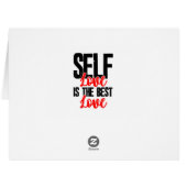 女性エンパワーメントTシャツ – Self Love Is 最高の (裏面横)
