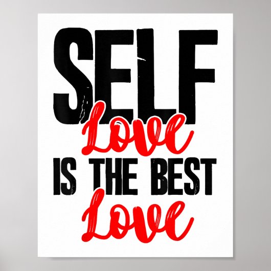 女性エンパワーメントTシャツ – Self Love Is 最高の ポスター (正面)
