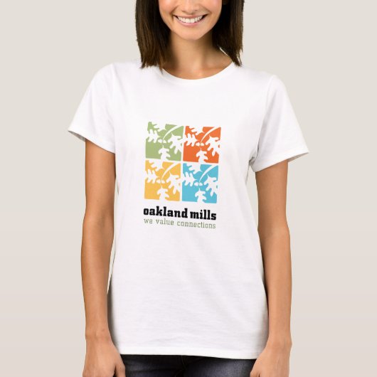 女性オークランドはTシャツを製粉します Tシャツ (正面)