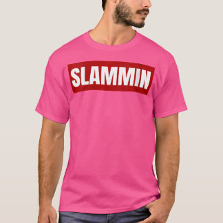 女性オールドスクールヒップホップスラングSlammin Tシャツ