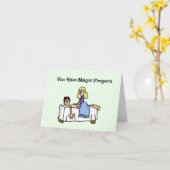 女性カイロプラクターマッサージ用グリーティングカード カード (黄色い花)