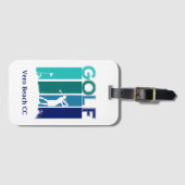 女性カスタマイズゴルファー荷物タグ ラゲッジタグ (正面横)